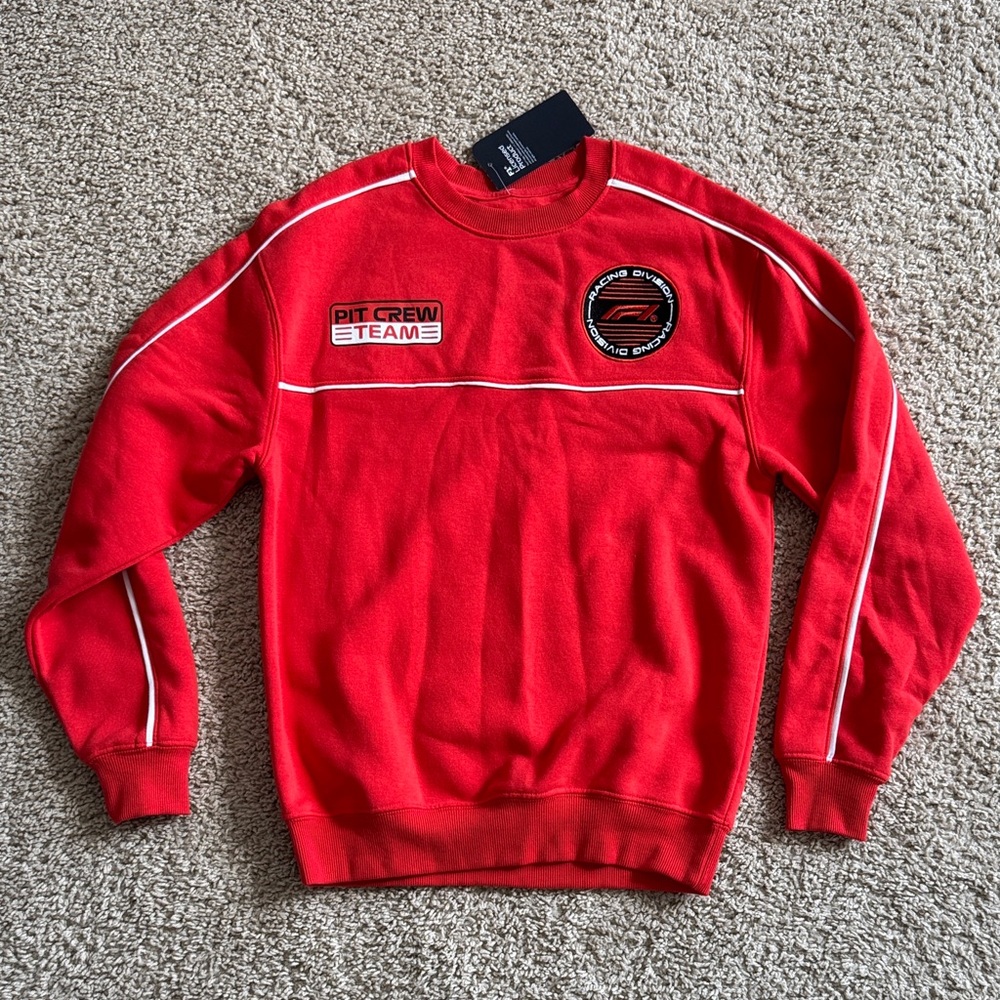 ⭐️NWT⭐️ Authentic Formula 1 (F1) Pit Crew Team Red Sweatshirt - XXS
